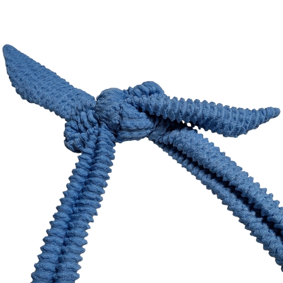 Maurices Blue Textured Adjustable Tie Bikini Top NWT 2X - Picture 9 of 9